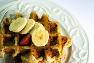 Banana Oat Waffles: Wholesome Bliss in Every Bite