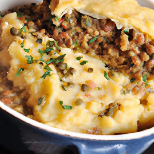 hearty Vegan⁣ Shepherd's Pie: Lentils and ⁣Creamy Mash Bliss