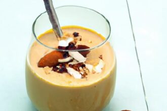 Power Up Your Day: Protein Smoothie with Almond Butter Boost