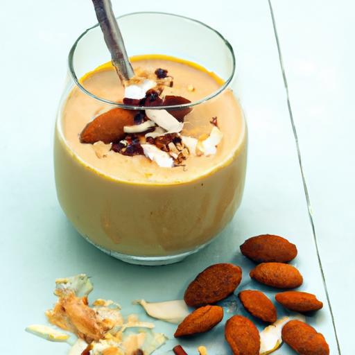 Power Up Your Day: Protein Smoothie with Almond Butter Boost