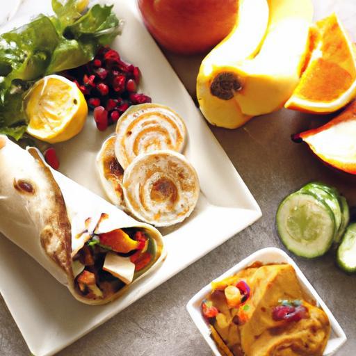 Elevate Lunch: Hummus and Roasted Veggie Wrap Delight