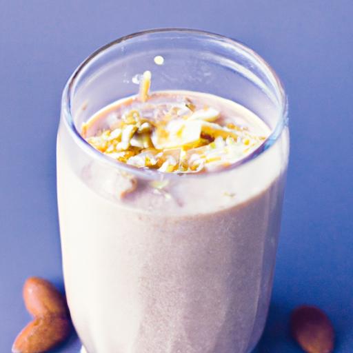 Power Up Your Day: Protein Smoothie with almond Butter Boost