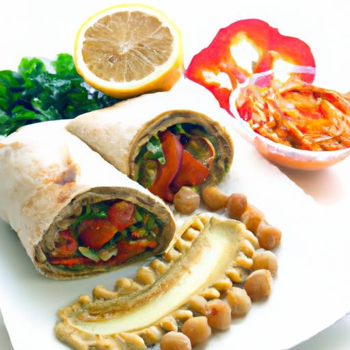 Elevate Lunch: hummus and Roasted Veggie Wrap Delight