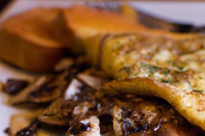 Savor the Perfect Mushroom Omelette with Melted Gruyère
