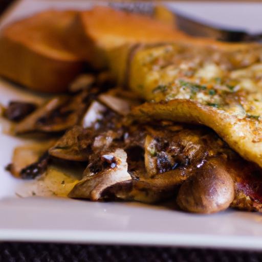 Savor the Perfect Mushroom Omelette with Melted Gruyère