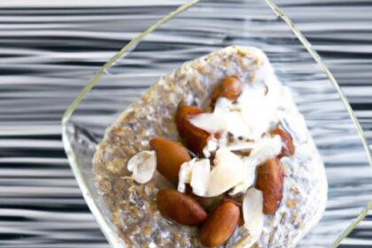 Creamy Chia Pudding with Almond Milk & Coconut Flakes Delight