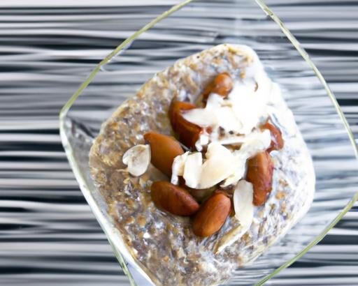 Creamy Chia Pudding with Almond Milk & Coconut Flakes Delight