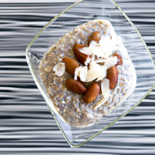 Creamy Chia Pudding with Almond Milk & Coconut Flakes Delight