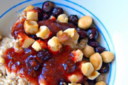 Nutty Quinoa Porridge: Almond Butter & Berry Boost