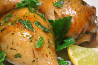 Zesty Lemon Herb Roasted Chicken Thighs: A Flavorful Feast