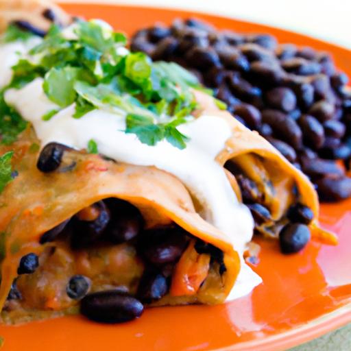 Hearty Black Bean Vegan Enchiladas: A flavorful Feast