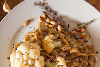 Roasted Cauliflower Spaghetti with Toasty Pine Nuts Delight