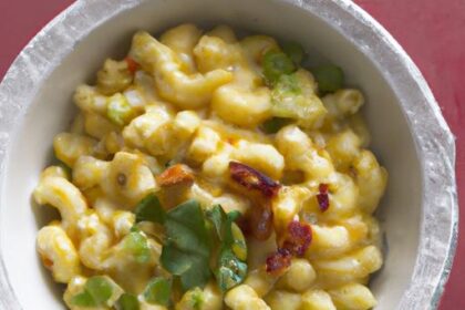 Morning Comfort: Creamy Herbed Breakfast Mac and Cheese