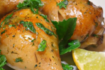 Zesty Lemon Herb Roasted Chicken Thighs: A Flavorful Feast