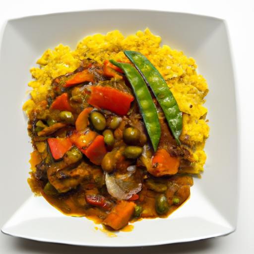 Savor the Flavors: Jamaican Curry Goat with Rice and Peas