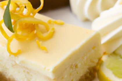 Zesty Lemon Cheesecake Bars: A Tangy Twist on Classic Treats