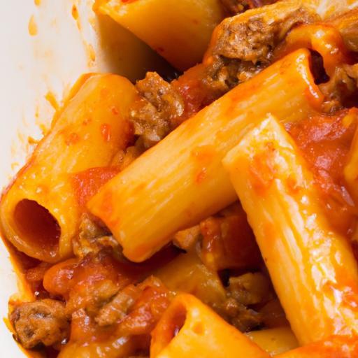 Rich Rigatoni Meets Melt-in-Your-Mouth Slow-Cooked Meat Sauce
