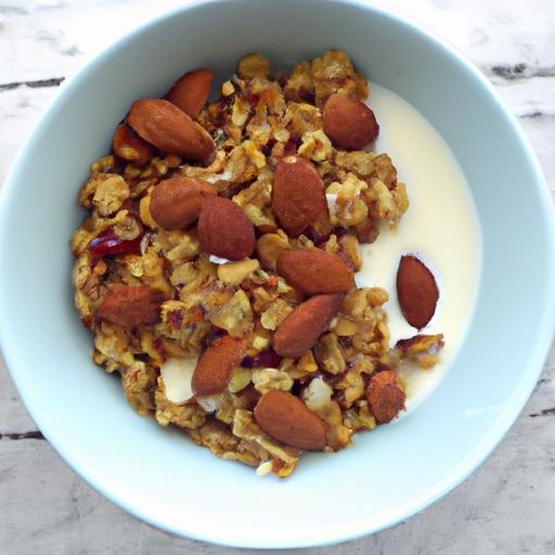 Wholesome Vegan Granola Bowls with Creamy Almond Milk
