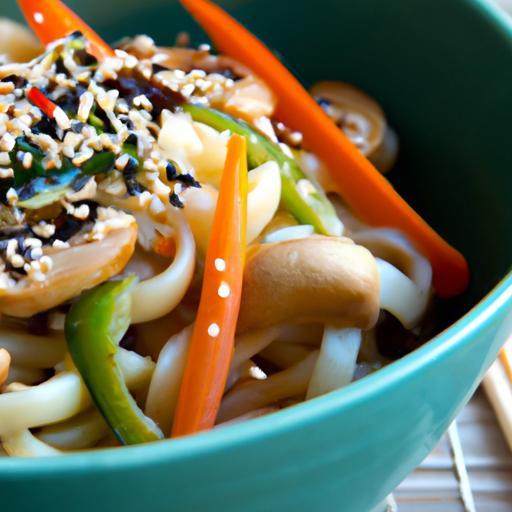Wholesome Veggie Udon Noodle Bowl: A Flavorful Delight