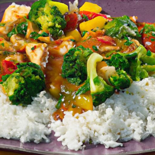 Tropical Delight: Coconut Curry Chicken with Vibrant Veggies
