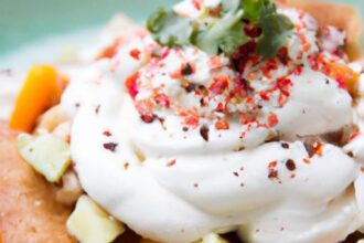 Crunchy Tostadas with Cream and Fresh Cheese Delight