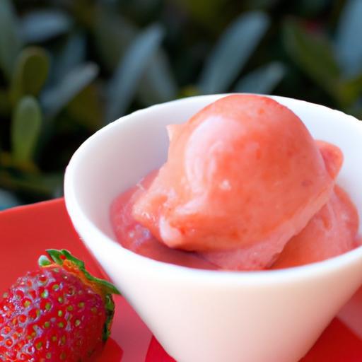 Sweet & Simple: Making Sugar-Free Strawberry Sorbet at Home