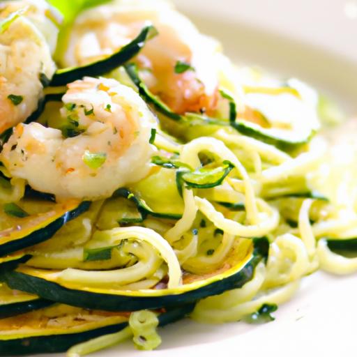 Zesty Shrimp Scampi Meets Fresh Zucchini Noodles Delight