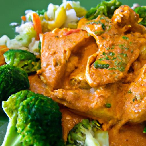 Tropical Delight: Coconut Curry Chicken with Vibrant Veggies