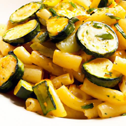 sunrise Skillet: Maccheroni & Zucchini morning Magic