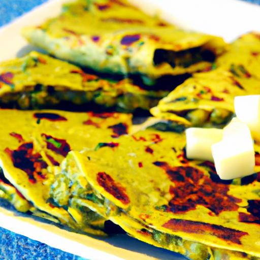 Savoring Matar Paneer with Crispy Lachha Paratha Delight