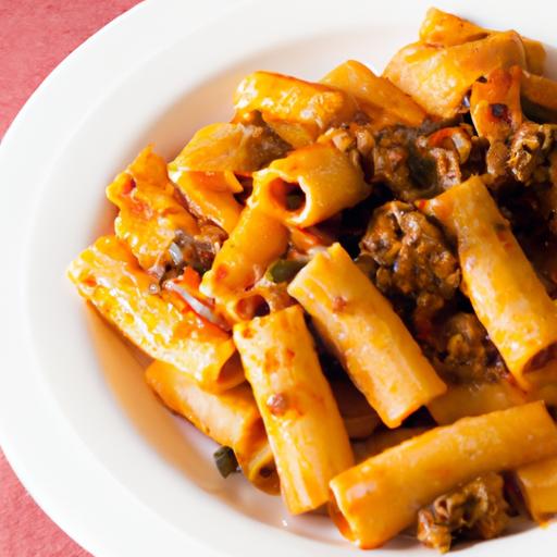 Rich Rigatoni Meets Melt-in-Your-Mouth Slow-Cooked Meat Sauce
