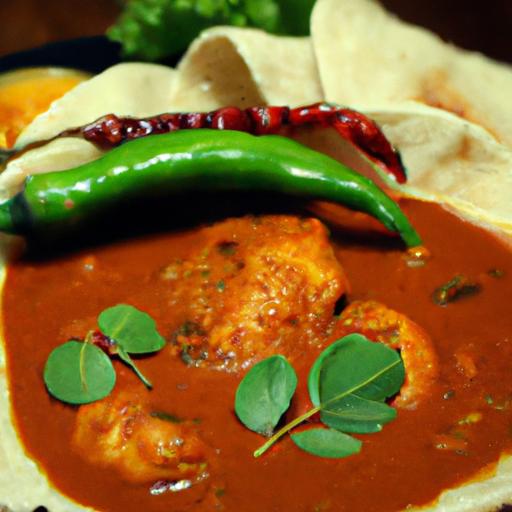 Fiery ⁢Chettinad ⁤Chicken Curry Paired Perfectly with Dosa