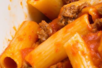 Rich Rigatoni Meets Melt-in-Your-Mouth Slow-Cooked Meat Sauce