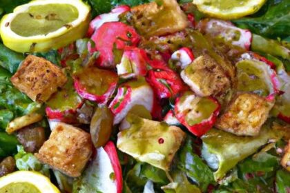 Crisp & Tangy Lebanese Fattoush Salad with Sumac Zest