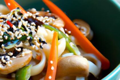 Wholesome Veggie Udon Noodle Bowl: A Flavorful Delight