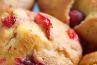 Zesty Cranberry Orange Muffins Made with Almond Flour Delight