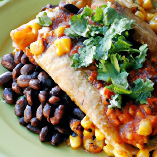 Hearty Vegan Enchiladas with Beans: A Flavorful Fiesta