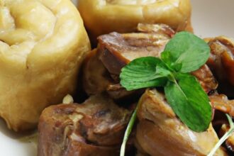 Savory Chinese Honey Garlic Ribs Paired with Fluffy Steamed Buns