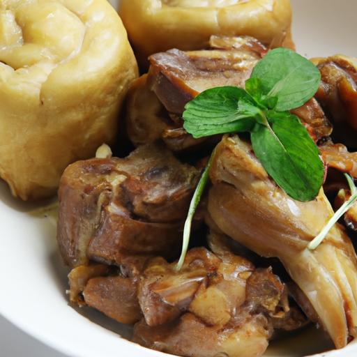 Savory Chinese Honey Garlic Ribs Paired with Fluffy Steamed Buns