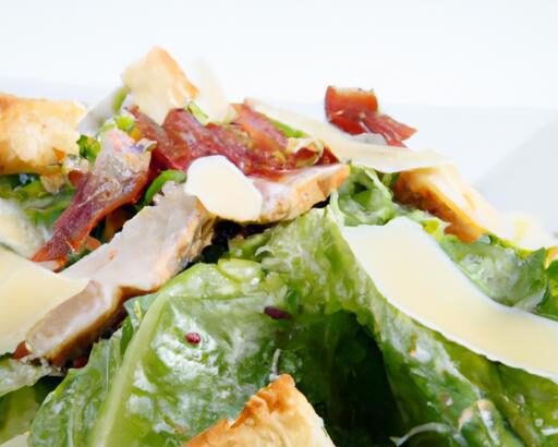 Crisp & Clean: Grilled Chicken Caesar Salad Sans Croutons