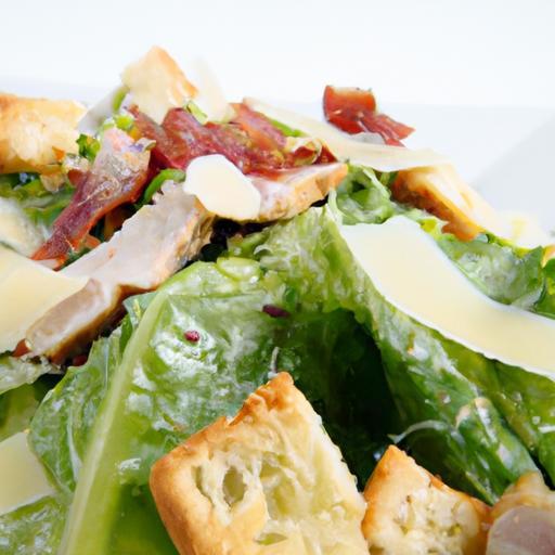 Crisp & Clean: Grilled Chicken Caesar Salad Sans Croutons