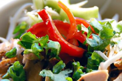 Savor the Zesty Flavor of Vietnamese Lemongrass Chicken Bowl