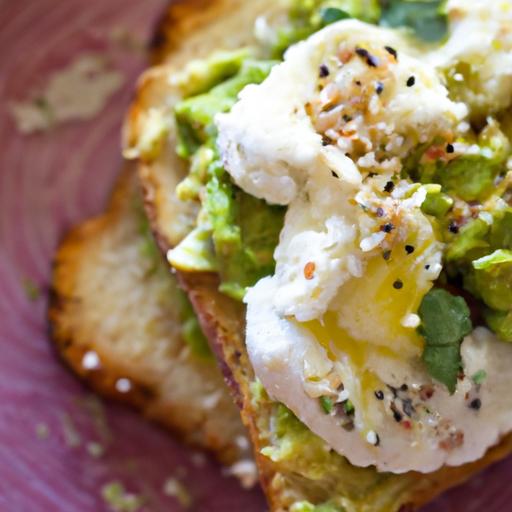 Crunchy Cauliflower toast with Creamy Avocado & Egg Delight