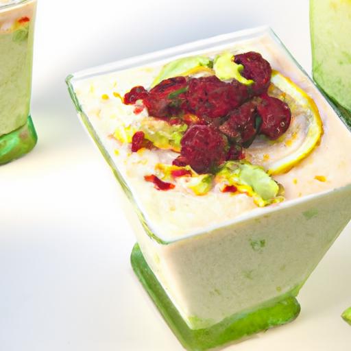 Silken Tofu Smoothie Boosted with Pea Protein & Frozen Fruit