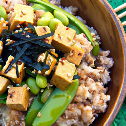 Nourish Your Soul: Tofu Buddha Bowl with Brown rice & Edamame