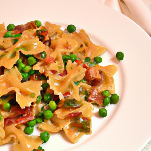 Pancetta Pea Farfalle: A Flavorful Bow-Tie Pasta Delight