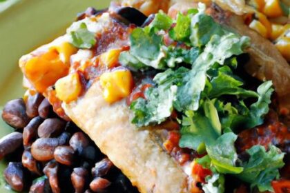 Hearty Vegan Enchiladas with Beans: A Flavorful Fiesta