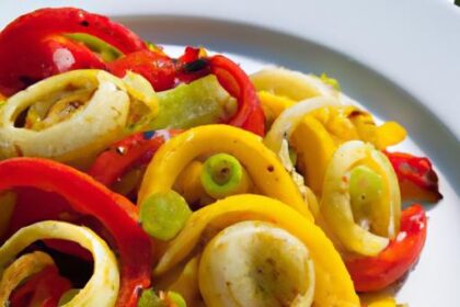 Morning Boost: Colorful Breakfast Peppers with Eggs & Veggies