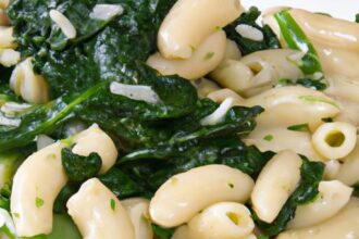 Velvety White Bean Pasta with Spinach: A Nutritious Delight