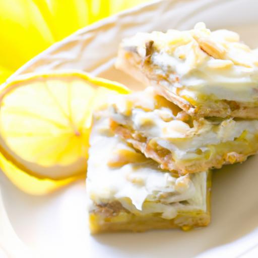 Zesty Cashew Lemon Cream Bars: A Refreshing Nutty Treat